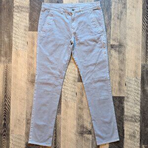 Belstaff Cargo Chino Pants Beige Stretch Cotton Twill Large